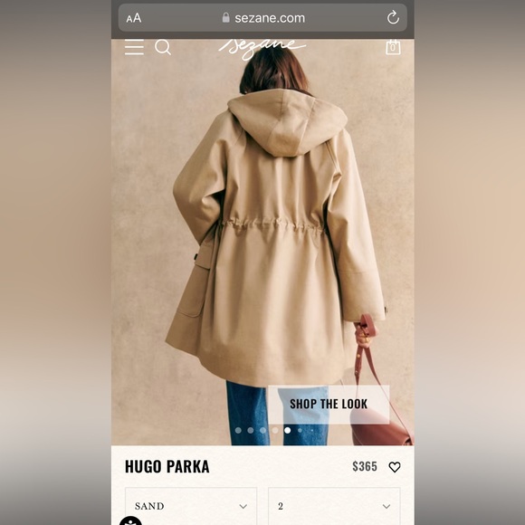 Sézane Trench Parka - Picture 2 of 4